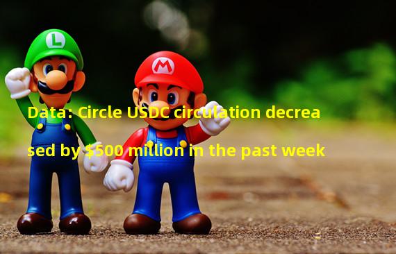 Data: Circle USDC circulation decreased by $500 million in the past week
