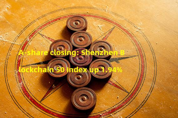 A-share closing: Shenzhen Blockchain 50 Index up 1.94%