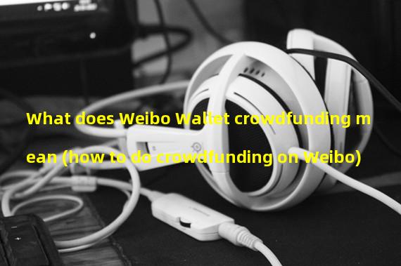 What does Weibo Wallet crowdfunding mean (how to do crowdfunding on Weibo)