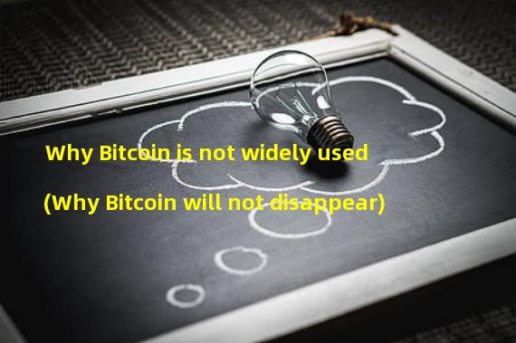 Why Bitcoin is not widely used (Why Bitcoin will not disappear)