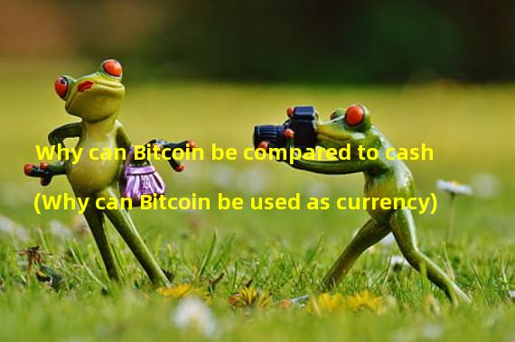 Why can Bitcoin be compared to cash (Why can Bitcoin be used as currency)