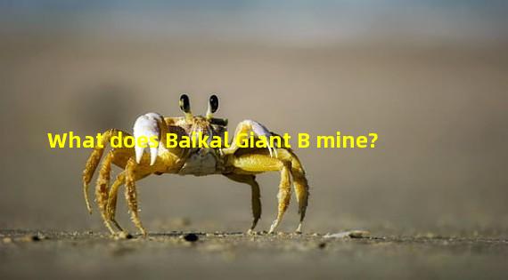 What does Baikal Giant B mine?