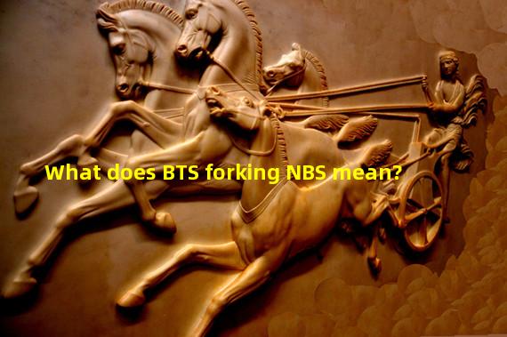 What does BTS forking NBS mean?